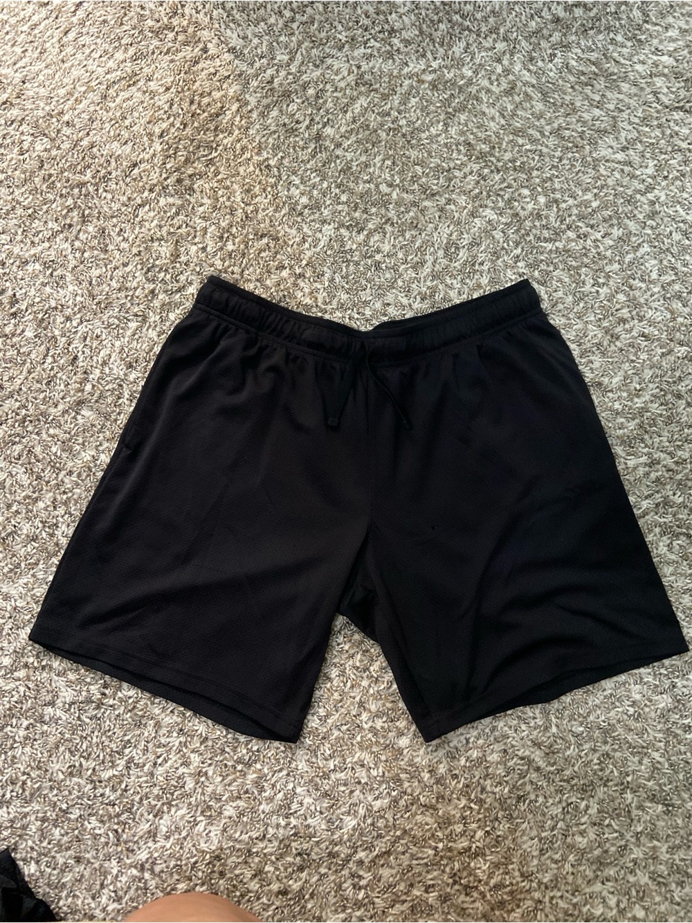 Athletic Works Black Men's Mesh Performance Shorts